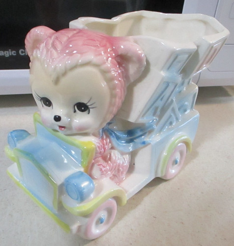 Vintage ceramic baby - vintage, teddy