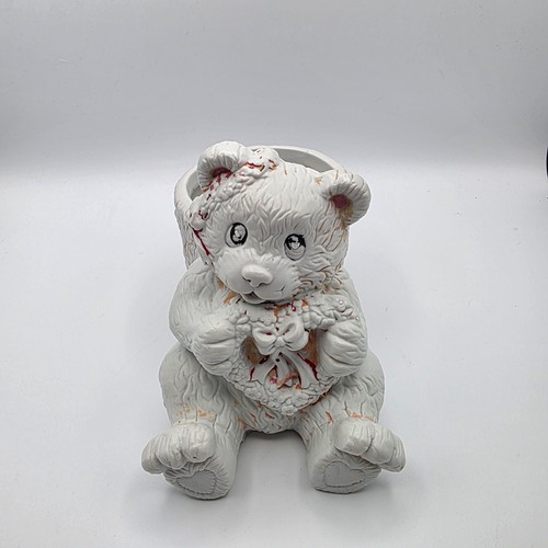 Vintage ceramic bear planter - vintage,