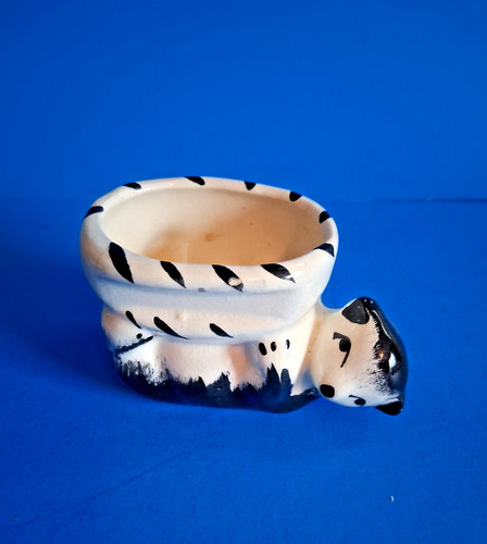 Vtg mini bear planter - mini, mid