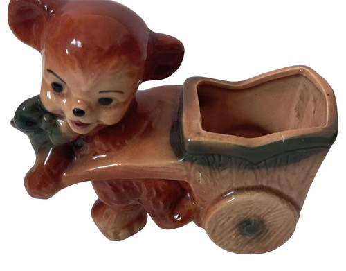 Vintage ceramic bear - ceramic,