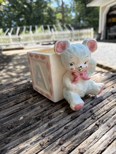 Vintage teddy bear - teddy, ceramic